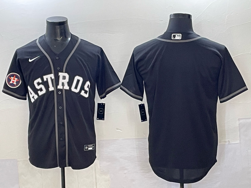 Men Houston Astros blank black 2025 Nike MLB Jersey 0024